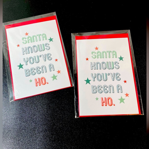 ⚠️🎄Adult Christmas Greeting Card 2 Card Bundle NWT - Picture 1 of 7